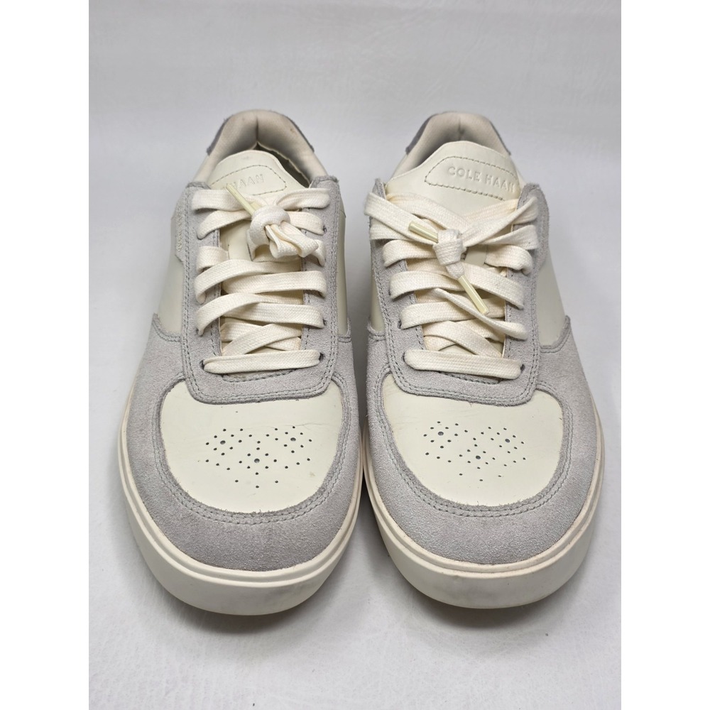 COLE HAAN Grand Crosscourt Mens Size 9 M White Gray Suede Sneakers C38992 - Picture 4 of 10